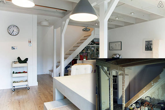 La reforma completa de esta parte de la casa consistió en la fusión de la cocina y el comedor eliminando su tabique divisorio creando un espacio mucho más abierto y amplio. Se modificó la distribución de los radiadores. Se redistribuyo todo el alumbrado y electricidad. Se eliminó toda la escayola del techo dejando al descubierto las vigas, y tras su limpieza y acondicionamiento se pintaron en blanco (camuflando de esta manera todos los servicios) dando un aspecto nuevo y elegante. La cocina fue sustituida por completo [Buscar ejemplo en otras fotografías]. El diseño general de toda esta nueva estancia es de carácter conceptual, dando una sensación sosiego, amplitud y bien estar. .